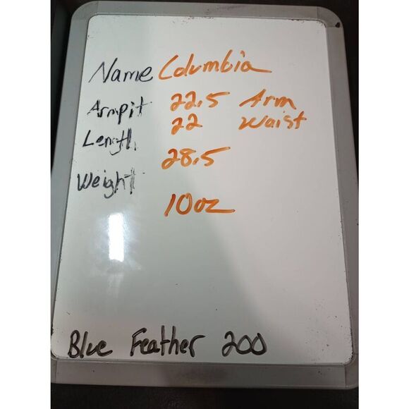 Columbia Shirt Men's Medium Gray Blue Button Front Long Sleeve - Picture 8 of 8